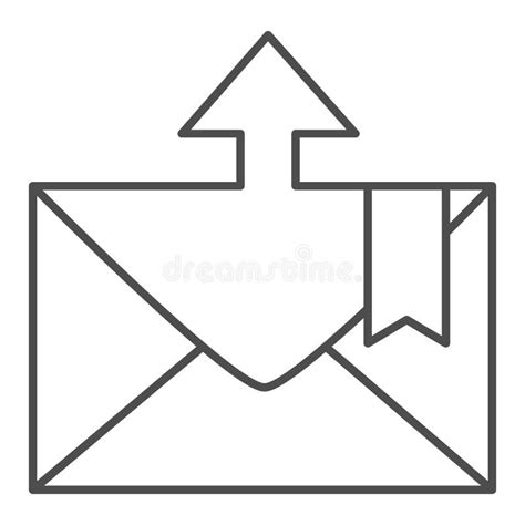 Envelope And Arrow Line And Glyph Icon Message Departure Vector