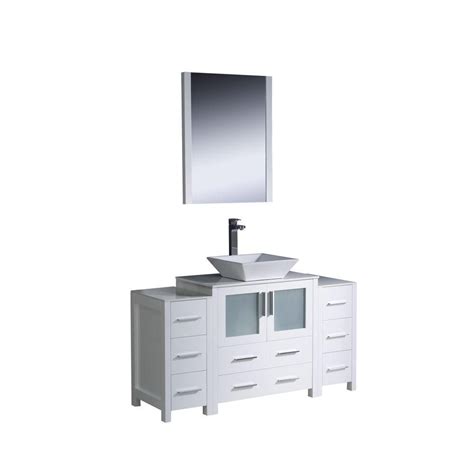 You can use these 54 inch bathroom vanity in several places such as private properties, offices, hotels, apartments, and other buildings. Fresca Torino 54 Inch White Modern Bathroom Vanity With 2 ...