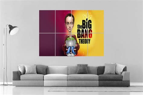 The Big Bang Theory Sheldon Serie Wall Art Poster Great Format A0 Wide