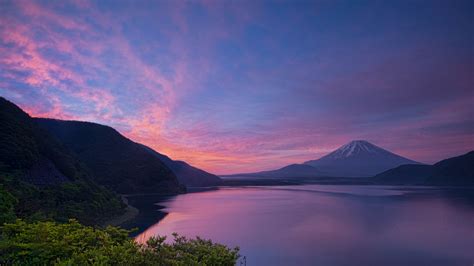Bank Hills Lilac The Evening Mountains Fuji Pond The Volcano