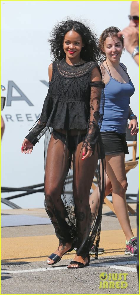 Photo Rihanna Wears See Through Cover Up On Vacation 04 Photo 3189178 Just Jared