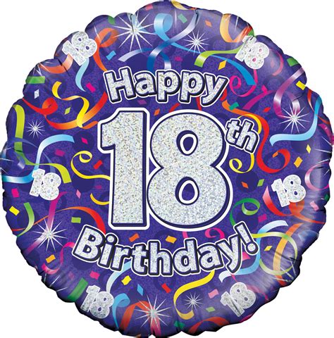 Th Birthday Streamers Holographic Oaktree Foil Balloon Bargain Balloons Mylar Balloons