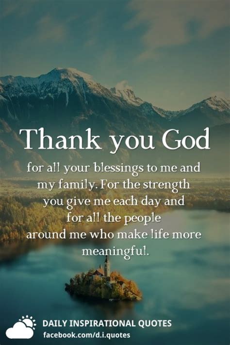 Thank You Message To God For All The Blessings Quotes Inspiration