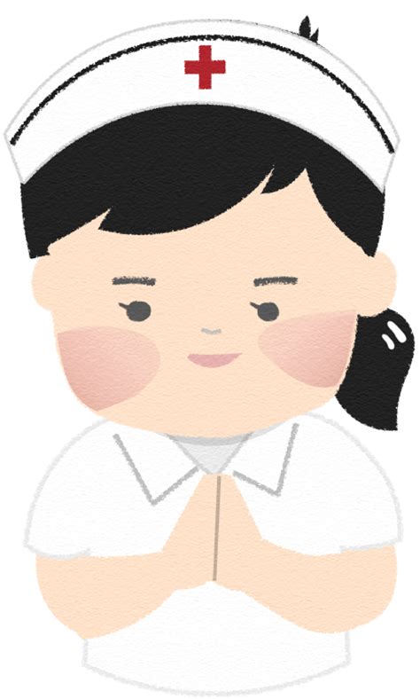 นางพยาบาลชุดขาวกำลังสวัสดี [ภาพวาดฟรี] | OkusanPix