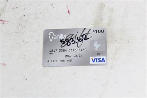 The vanilla visa gift card is a prepaid visa gift card available to purchase in amounts ranging from $10 to $500. Vanilla Visa Debit Gift Card; Card Amount: $83.62 | Property Room
