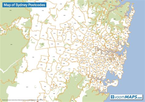 Sydney Postcode Map