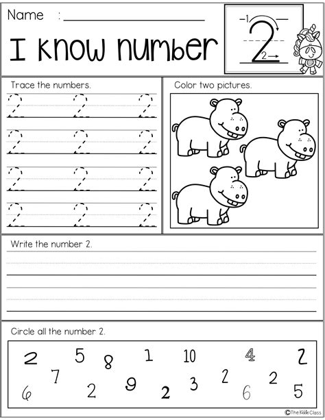 Practice Writing Numbers 1 10 For Kindergarten