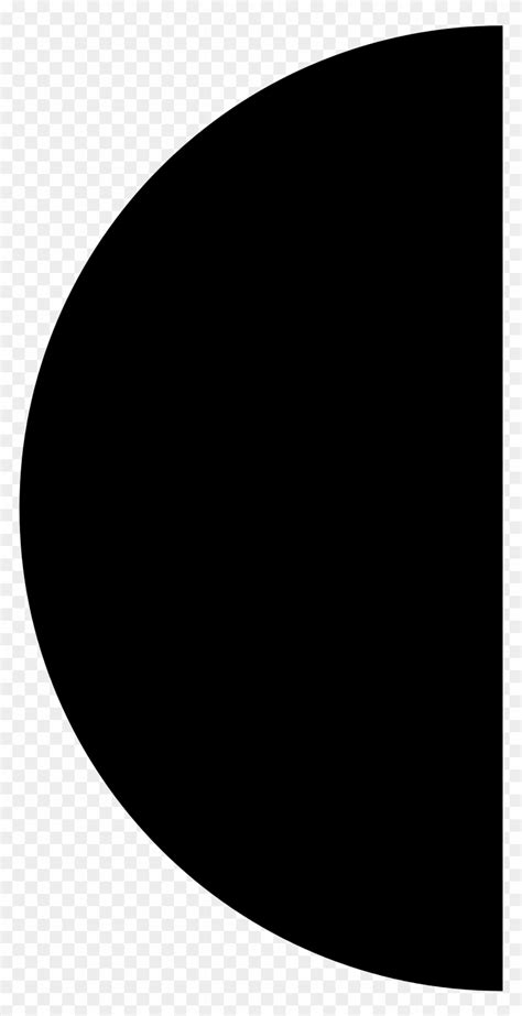 Open Half Black Half White Circle Free Transparent Png Clipart