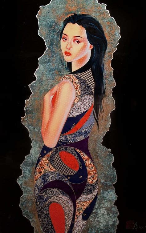 Lauren Brevner Mixed Media Portraits Of Women Beautifully Crafted