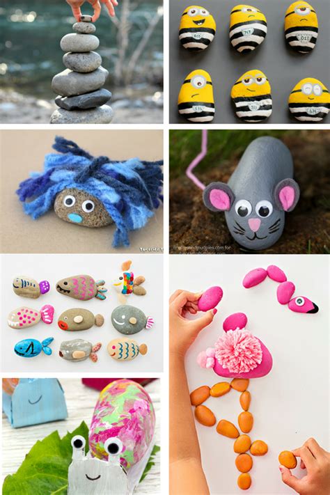 Creative Rock Crafts For Kids Crafts For Kids Crafts Rock Crafts