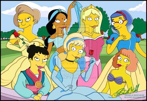 The Simpsons Didney Princess Disney Princess Photo Cartoon