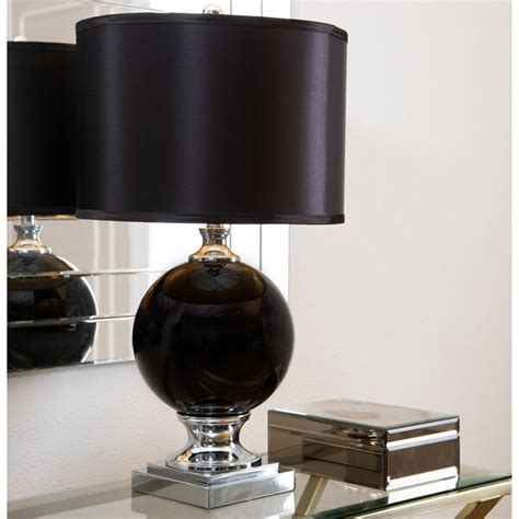 Shop Abbyson Black Glass 275 Inch Table Lamp On Sale Free Shipping