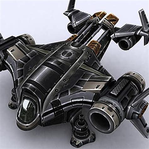 Sci Fi Dropships 3d Model