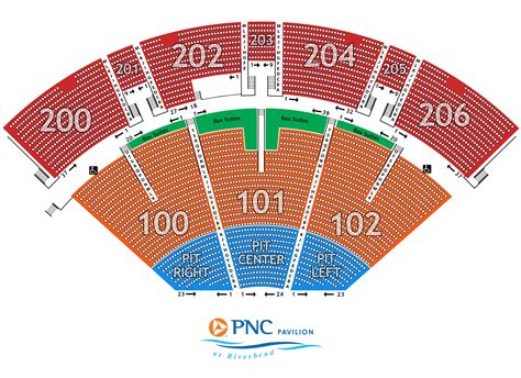 Pnc Pavilion Seat Map