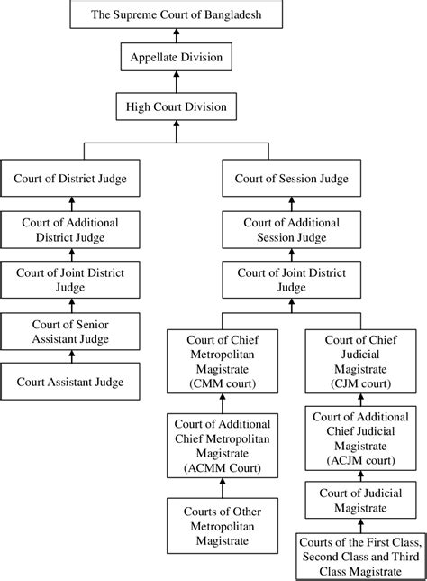 Hierarchical Structure Of The Ordinary Courts Download Scientific Diagram