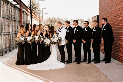 Black White And Gold Wedding Color Combos 2023 Black Bridesmaid