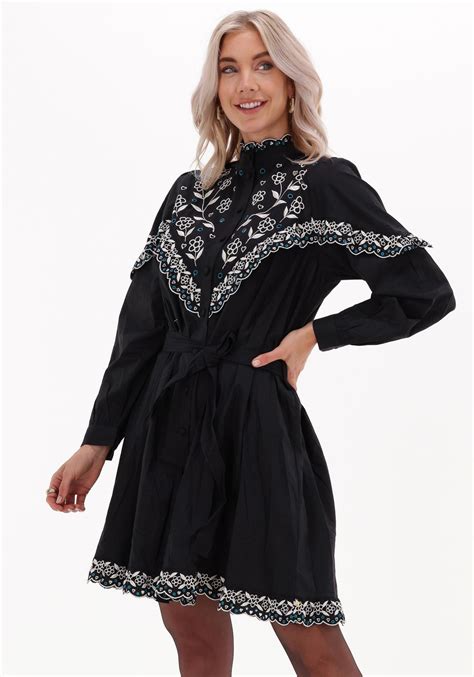 Zwarte Fabienne Chapot Mini Jurk Daila Dress Omoda