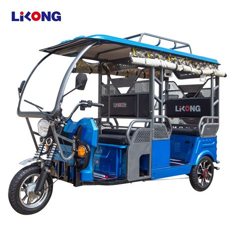 Bajaj E Rickshaw Trois Roues Tricycle électrique Tuktuk Passager Pour Taxi Chine Tricycle