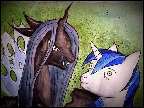 Queen Chrysalis And Shining Armour By Rattengoettin On Deviantart