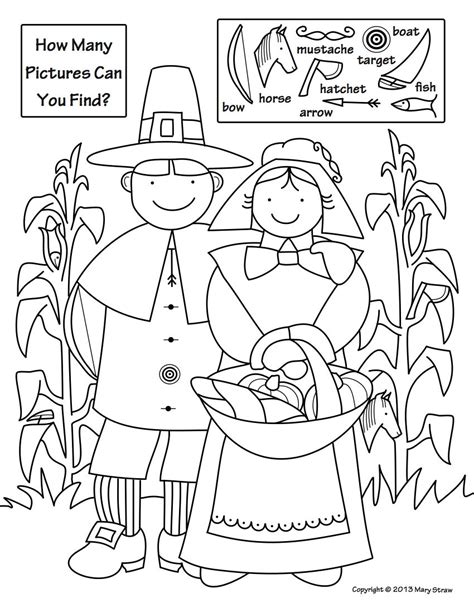 free printable thanksgiving hidden picture puzzles printable templates