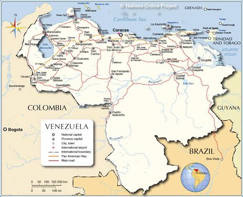 Map Of Venezuela Detailed Map Of Venezuela South America Americas