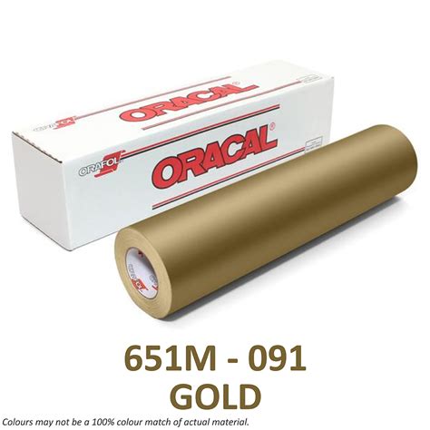 Oracal 651 Intermediate Cal Matt Gold 091 Sm Samas