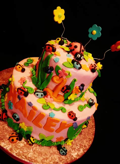 Baking With Roxanas Cakes Ladybug Themed Birthday Cake