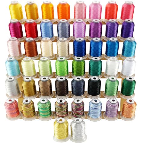 New Brothread Embroidery Machine Thread Kit Including 40 Brother Color