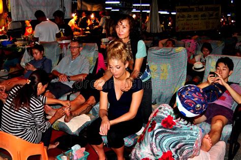 chiang mai thailand people getting foot massage editorial photo image of thai people 28909556