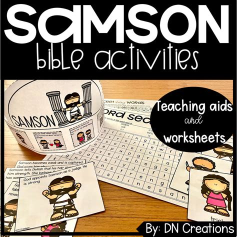 Samson Bible Activities L Samson Worksheets L Samson And Delilah Bible