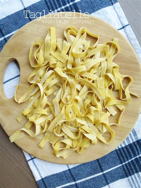 Nourish me lovingly: Handmade tagliatelle pasta (V)