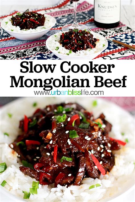 Slow Cooker Mongolian Beef Easy Hearty Chinese Food Recipe