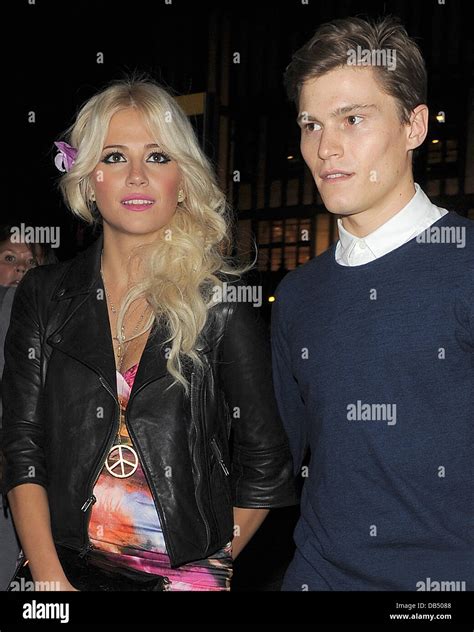 Pixie Lott Enjoys A Night Out In The West End With Boyfriend Oliver