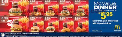 Ut enim ad minim veniam, quis nostrud exercitation ullamco laboris nisi ut aliquip ex ea commodo consequat. McDonald's McValue Dinner from RM5.95 (Daily: Monday ...