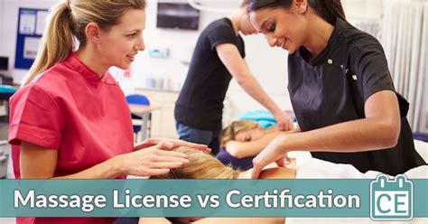 Massage License Vs Certification Whats The Difference If You Were To Collect Business Cards