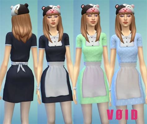Maid Dress At Void Via Sims 4 Updates Maid Dress Maid Outfit Sims 4
