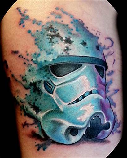 Star Helmet Tattoo Wars Tattoos Watercolor Stormtrooper