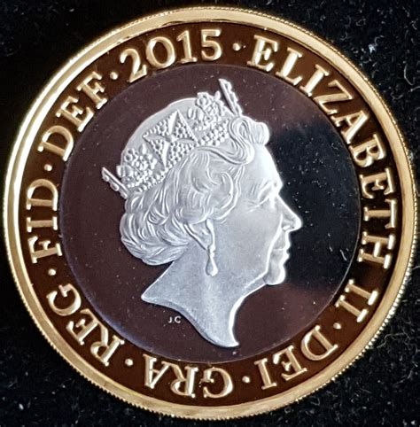 2015 Silver Proof Britannia 5th Portrait Renaissance Definitive £2 Two