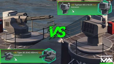 Updated Typhoon MLS NLOS Vs Type 30 JEAG 40mm Autocannon Comparison Modern Warships