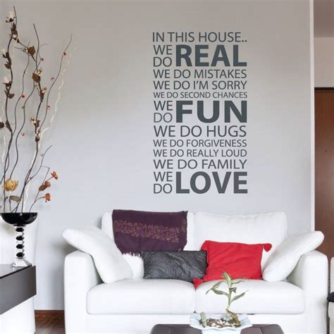 In This House We Do Wall Sticker Decal Home Vinyl Art Quote Etsy
