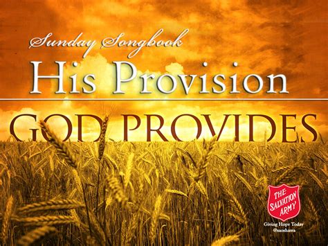 His Provision