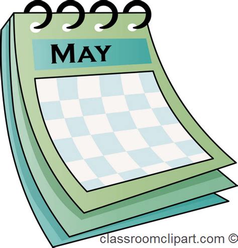 Calendar Clipart Maycalendar712 Classroom Clipart