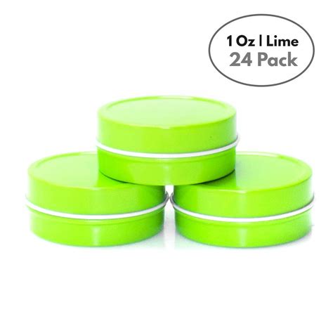 Buy Mimi Pack 24 Pack Tins 1 Oz Shallow Round Tins With Solid Slip Lids