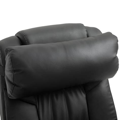 vinsetto pu leather 6 point massage desk chair with remote black for sale online ebay