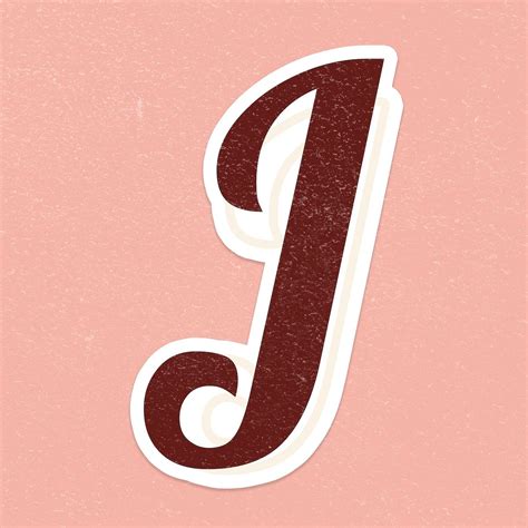 Download Free Psd Image Of Letter J Font Printable A To Z Lettering