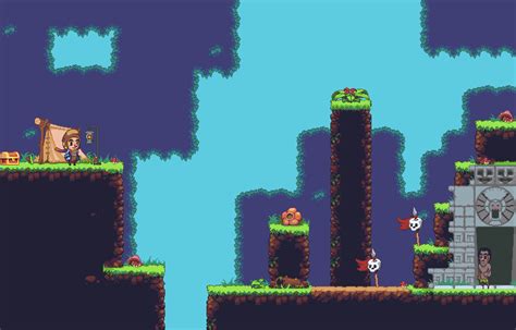 Open Pixel Platformer Tiles And Sprites