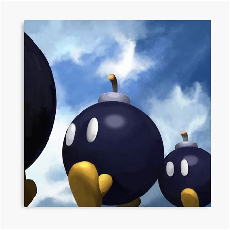 Bobomb Battlefield Mario 64 Painting N64canvasshop Primeartworks