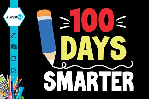 100 days smarter school svg by all about svg thehungryjpeg