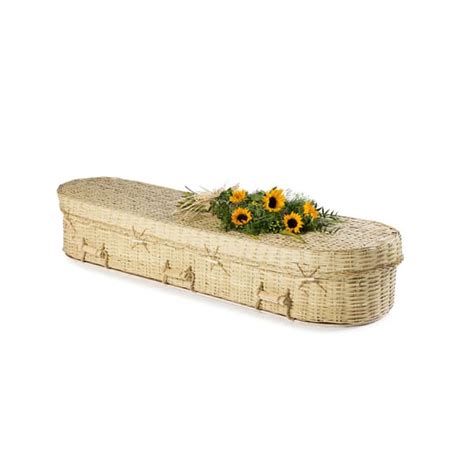 European Bamboo Curved Coffin Full Circle Funerals