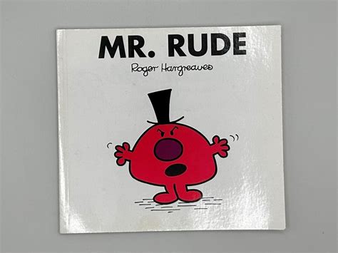 Mr Rude Mr Men And Little Miss By Roger Hargreaves Paperback Book Etsy